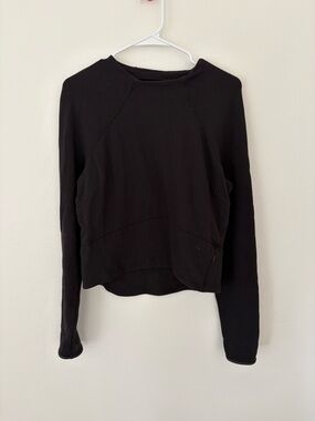 Lululemon Athletica Women’s Black Long-Sleeve Pullover Running Sweatshirt